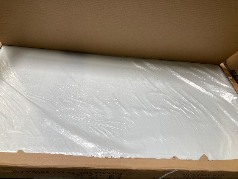 Photo 1 of COSCO Fold-in-Half Banquet Table w/Handle, 6ft, White