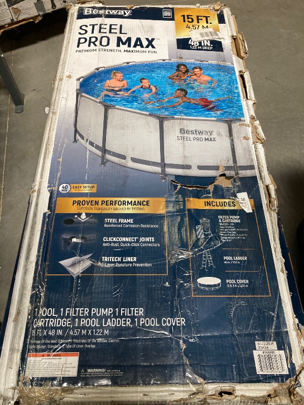 Photo 1 of Bestway: Steel Pro MAX 15' X 48" Above Ground Pool Set