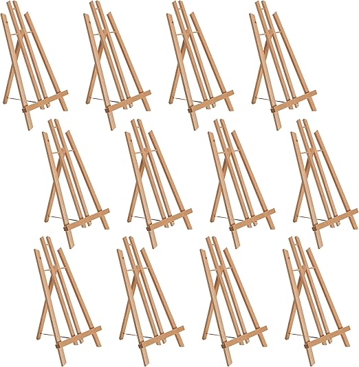 Photo 1 of US Art Supply® 18" Large Tabletop Display A-Frame Artist Easel (12-Pack)