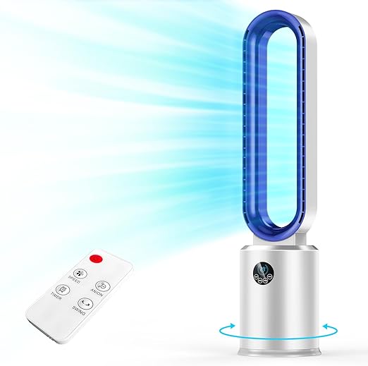 Photo 1 of Tower Fan, 38" Quiet Tower Fan with Remote, 24 Speeds, 12H Timer, 60° Swing, LED Display with Auto Off, Easy to Clean, Portable Low Noise Standing Fan Powerful Floor Fan for Home, Office