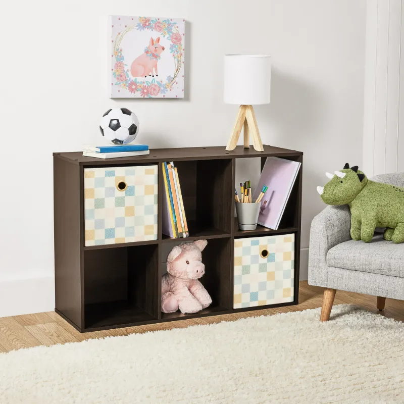 Photo 1 of Mainstays 6 Cube Storage Organizer, Espresso