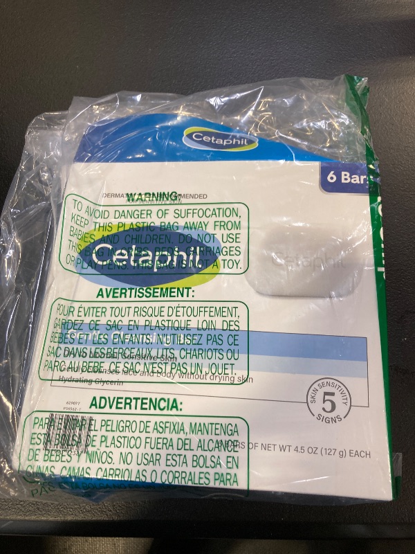 Photo 1 of CETAPHIL Gentle Cleansing Bar, 4.5 oz Bar (Pack of 4), Nourishing Cleansing Bar For Dry, Sensitive Skin, Non-Comedogenic, (Packaging May Vary)