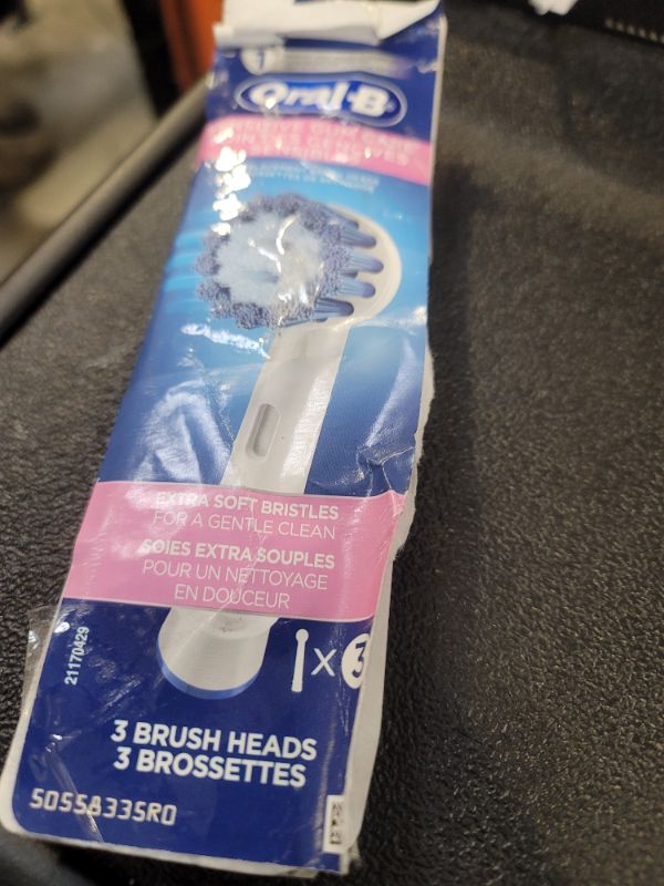 Photo 1 of Oral-B Sensitive Gum Care Electric Toothbrush Replacement Brush Heads Refill, 3 Count