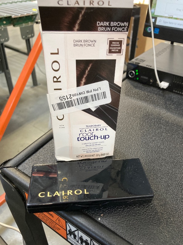 Photo 1 of Clairol Root Touch-Up Temporary Concealing Powder, Dark Brown Hair Color, Pack of 1