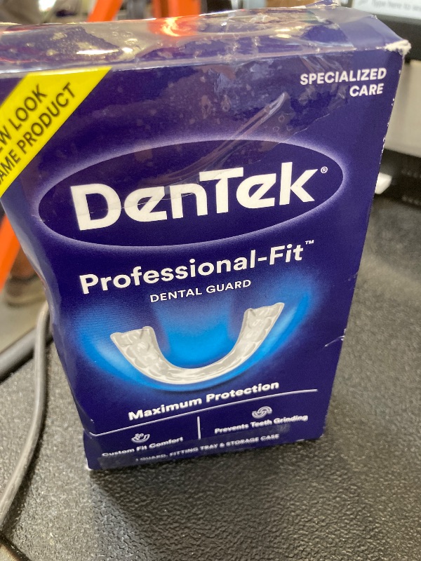 Photo 1 of DenTek Mouth Guard for Nighttime Teeth Grinding, Professional-Fit Dental Guard, 1 Count