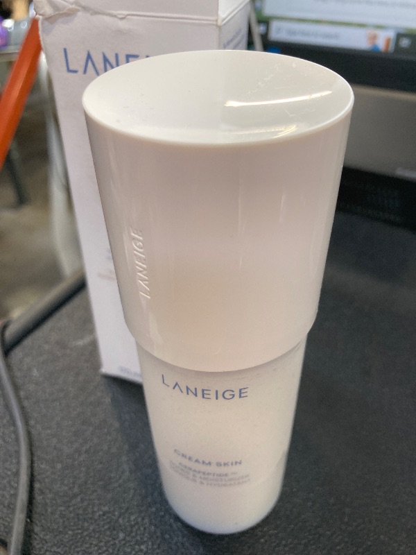 Photo 1 of LANEIGE Cream Skin Refillable Toner & Moisturizer with Ceramides and Peptides: Korean Milky Toner, Amino Acid, Nourish, Hydrate, Barrier-Boosting, Visibly Firm 160 ml
