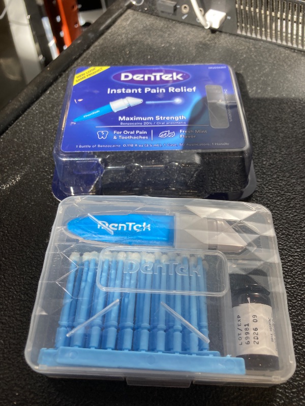 Photo 1 of DenTek Instant Oral Pain Relief Advanced Kit, Benzocaine 20% Maximum Strength
Exp 9/2026