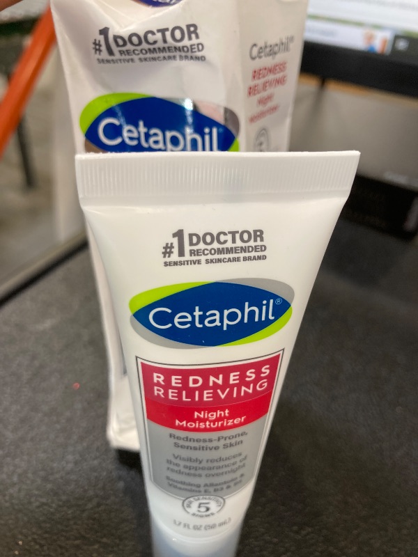 Photo 1 of Cetaphil Night Cream, Redness Relieving Night Moisturizer for Face, 1.7 fl oz, For Dry, Redness-Prone Skin, Hypoallergenic, Fragrance Free