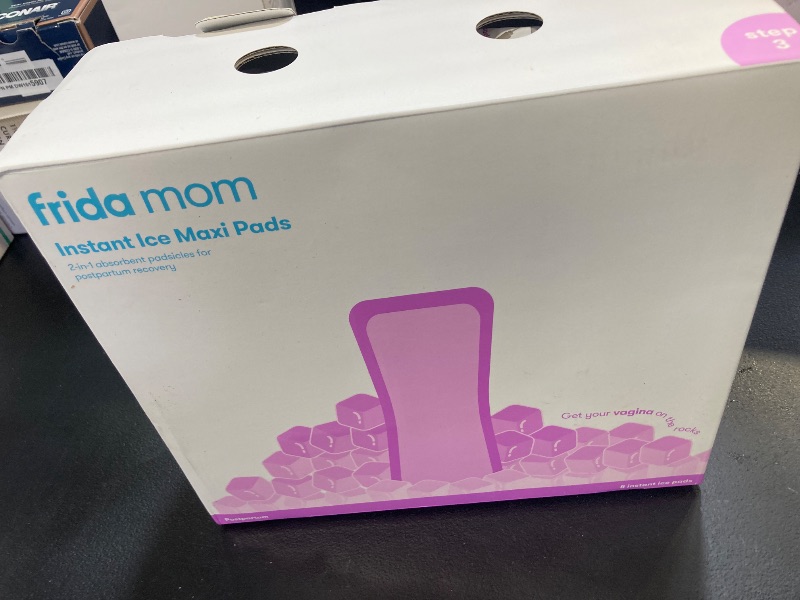Photo 1 of Frida Mom 2-in-1 Postpartum Pads, Absorbent Perineal Ice Maxi Pads, Instant Cold Therapy Packs and Maternity Pad in One