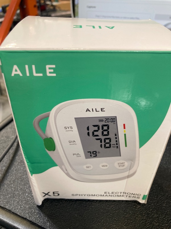 Photo 1 of Blood Pressure Monitor, AILE Blood Pressure Machine Upper Arm Large Cuff(8.7"-16.5"), High Automatic Blood Pressure Monitors Cuff for Home Use, (BP) Manual Arm Blood Pressure Monitors, 2 * 99 Memory
