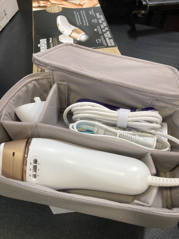 Photo 1 of Braun IPL Silk·Expert Pro 5 PL5157 Latest Generation IPL, Permanent Visible Hair Reduction, Holiday Gifts for Women and Men, at-Home Hair Removal System with Soft Pouch and Precision Head