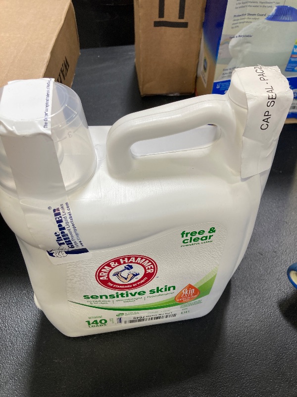 Photo 1 of ARM & HAMMER Sensitive Skin Free Clear, 140 Loads Liquid Laundry Detergent, 140 Fl oz