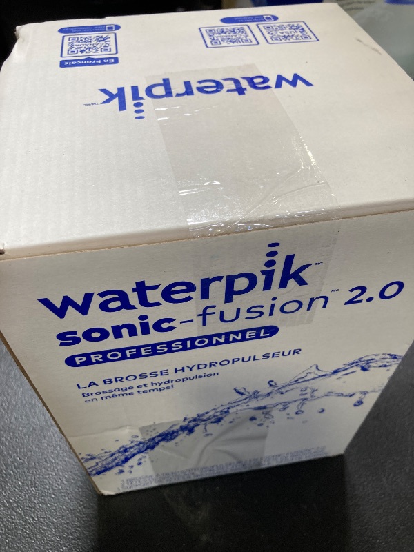 Photo 1 of Waterpik Sonic-Fusion 2.0 Professional Flossing Electric Toothbrush with Water Flosser Combo In One, Black SF-04, Packaging May Vary