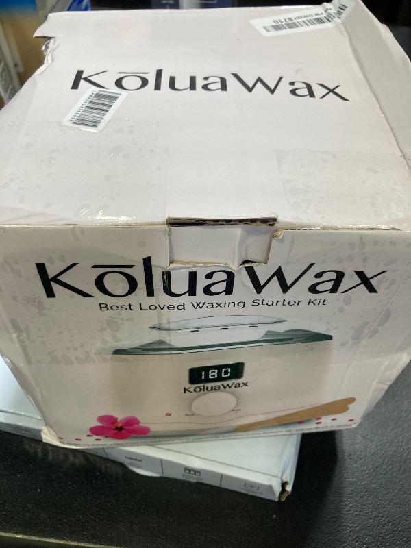 Photo 1 of KoluaWax Premium Waxing Kit for Women - Hot Melt Warmer for Hair Removal, Eyebrow, Bikini, Legs, Face, Brazilian & More - Machine + 4-Pack Hard Beads + Accessories, Blush