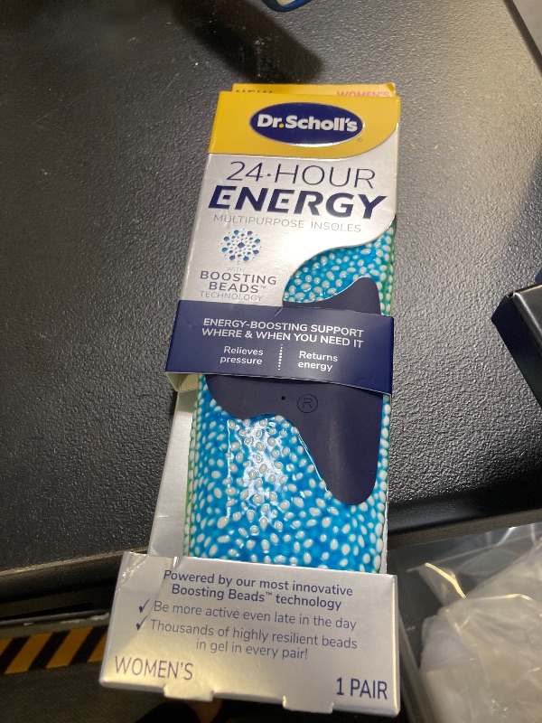 Photo 1 of Dr. Scholl's® 24-Hour Energy Multipurpose Insoles, Returns Energy with Every Step, Relieves Foot Pressure & Tired Achy Feet, Memory Foam & Gel Insert, Women's Shoe Size 6-10, 1 Pair