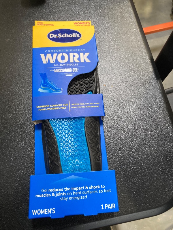 Photo 1 of Work All-Day Superior Comfort Insoles (with) Massaging Gel, Women, 1 Pair, Trim to Fit