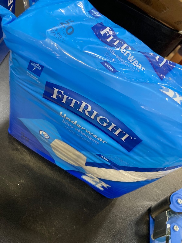 Photo 1 of FitRight Adult Incontinence Underwear, Heavy Absorbency, XX-Large, 68-80 (20 Count)