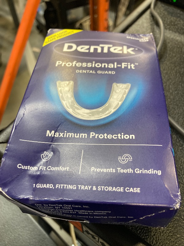 Photo 1 of DenTek Mouth Guard for Nighttime Teeth Grinding, Professional-Fit Dental Guard, 1 Count