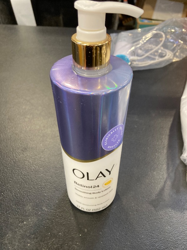 Photo 1 of Olay Body Lotion for Women, Smoothing with Retinol Serum, Visibly Smoother Skin, 24hr Moisture & Hydration, Fast Absorbing Formula, Vitamin B3 Complex, For All Skin Types, 17 fl oz