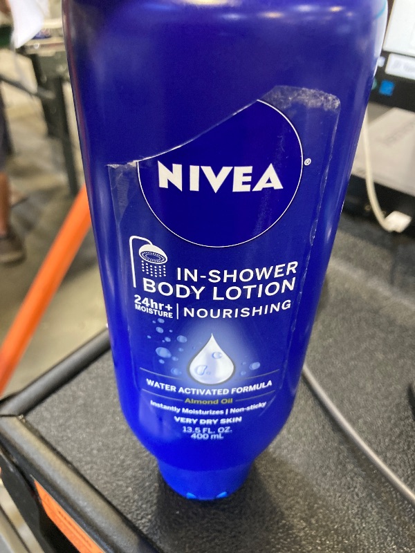 Photo 1 of NIVEA Nourishing In Shower Lotion, Body Lotion for Dry Skin, 13.5 Fl Oz Bottle