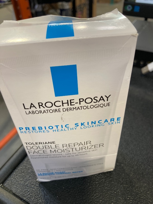 Photo 1 of La Roche Posay Toleraine Skin Care Set, Double Repair Face Moisturizer 100ml & Purifying Foaming Facial Cleanser 50ml, Oil Free Moisturizer & Face Wash For Oily Skin, Formulated with Niacinamide