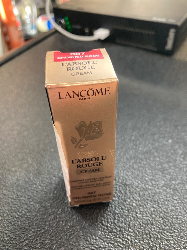 Photo 1 of Lancôme L'Absolu Rouge Hydrating Cream Lipstick - Smudge-Resistant & Luminous Finish - Up To 18HR Comfort - 387 Crushed Rose