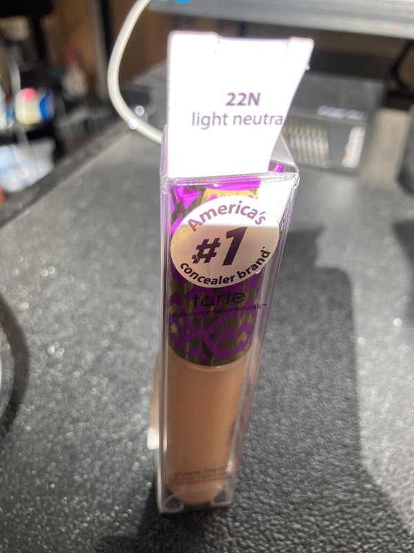 Photo 1 of tarte shape tape full-coverage concealer - 22N light neutral (light skin with a balance of warm & cool undertones) - full size