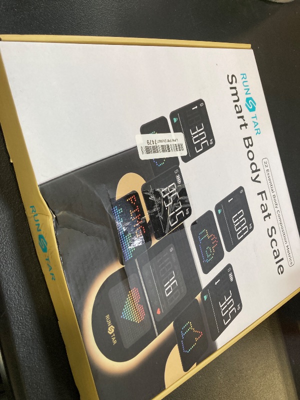 Photo 1 of Runstar Scale for Body Weight, Smart Scale with 8-in-1 VA Display, High Precision Bathroom Digital Scale for Body Weight Heart Rate BMI Body Fat 22 Body Composition Sync APP, FSA HSA Eligible