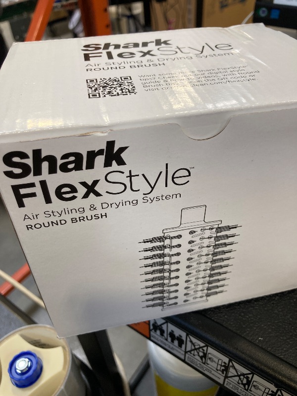 Photo 1 of Shark FlexStyle Round Hot Air Brush Attachment for Blow Dryers, Hair Styling Tool for Straight, Wavy, Curly, and Coily Hair, Stone