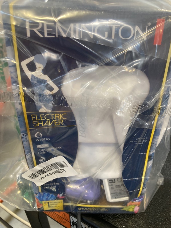 Photo 1 of Remington Smooth & Silky Electric Shaver for Women, 4-Blade Smooth Glide Foil Shaver and Bikini Trimmer with Almond Oil Strip, Shave Wet or Dry