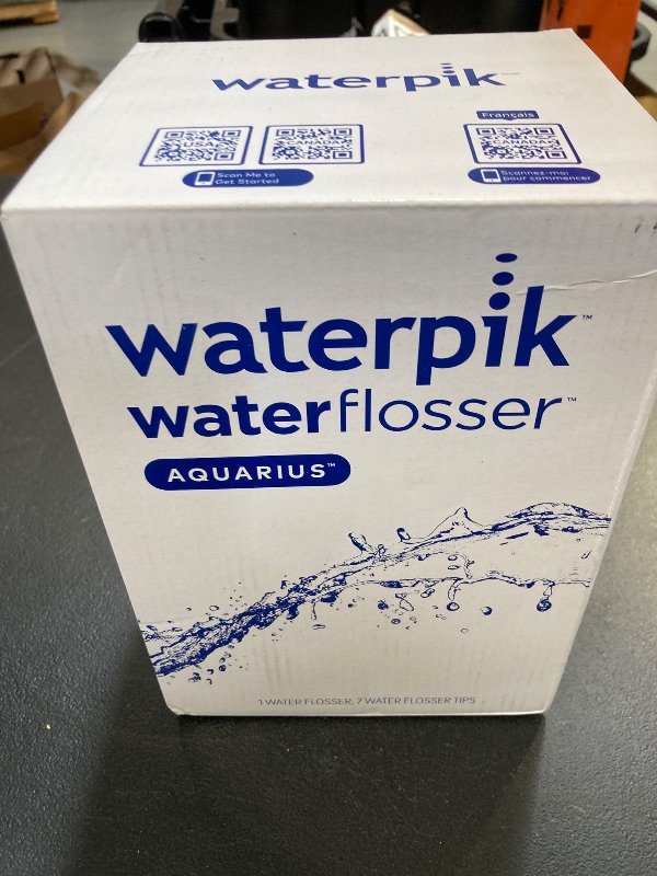 Photo 1 of Waterpik Aquarius Water Flosser For Teeth Cleaning, Gums, Braces, Dental Care, Electric Power With 10 Settings, 7 Tips For Multiple Users And Needs, ADA Accepted, White WP-660, Packaging May Vary