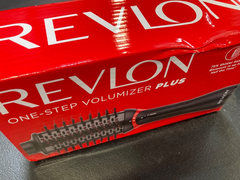 Photo 1 of REVLON One Step Volumizer PLUS Hair Dryer and Styler | More Volume, Less Damage, and More Styling Control for Easy and Fast Salon-Style Blowouts, Plus Travel Friendly (Black)