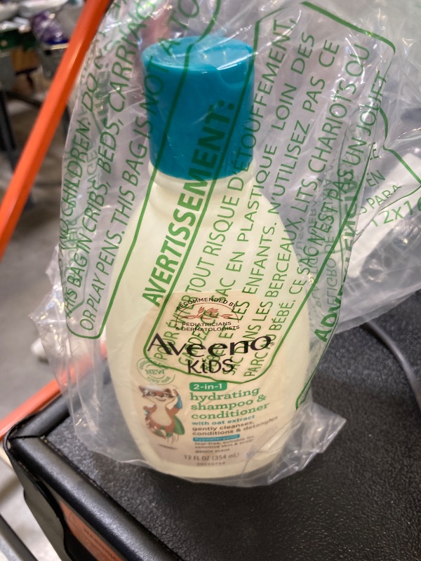 Photo 1 of Aveeno Kids 2-in-1 Hydrating Shampoo & Conditioner, Gently Cleanses, Conditions & Detangles Kids Hair, Formulated With Oat Extract, For Sensitive Skin & Scalp, Hypoallergenic, 12 fl. oz