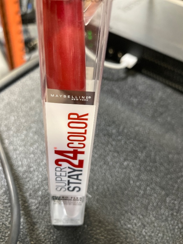 Photo 1 of Maybelline Super Stay 24, 2-Step Liquid Lipstick Makeup, Long Lasting Highly Pigmented Color with Moisturizing Balm, All Day Cherry, Red, 1 Count