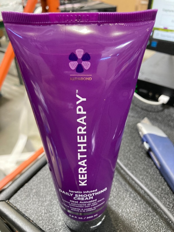 Photo 1 of KERATHERAPY Daily Smoothing Cream, 6.8 fl. oz., 200 ml - Keratin Infused Smoothing Cream for Blowouts with Collagen, Jojoba Oil, Wheat & Argan Oil