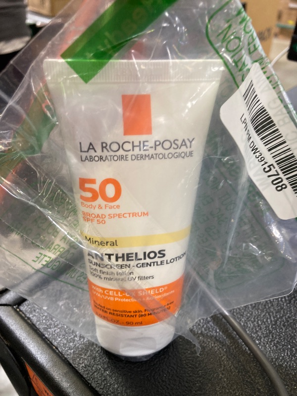 Photo 1 of La Roche-Posay Anthelios Mineral Sunscreen SPF 50 Gentle Lotion, Broad Spectrum SPF + Antioxidants, Face & Body Sunscreen, Titanium Dioxide & Zinc Oxide, Oxybenzone Free, Oil Free