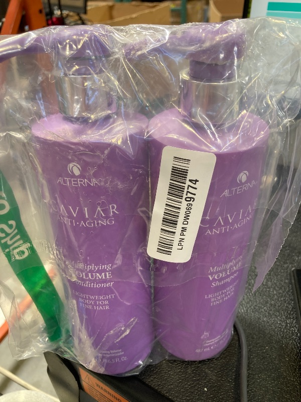 Photo 1 of Alterna Haircare CAVIAR Anti-Aging Multiplying Volume Shampoo and Conditioner 16.5 oz | For Fine, Thin Hair | Create Instant Volume and Thickness | Sulfate Free