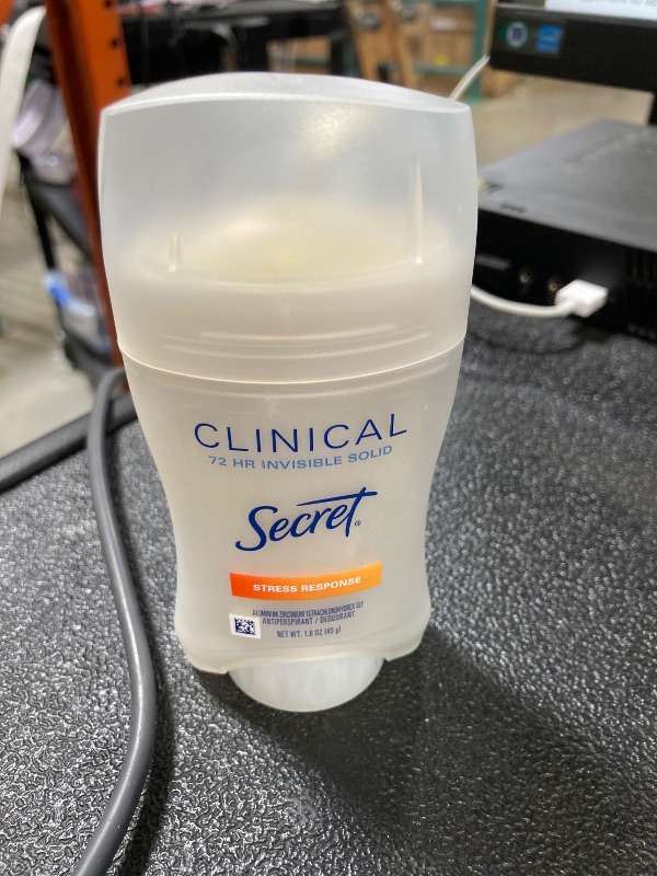 Photo 1 of Secret Clinical Strength Invisible Solid Stress Response Antiperspirant/Deodorant, 1.6 Ounce, Packaging may vary