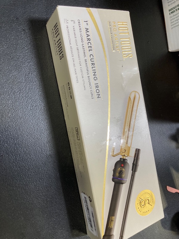 Photo 1 of Hot Tools Pro Artist 24K Gold Marcel Iron | Long Lasting Curls, Waves (1 in)