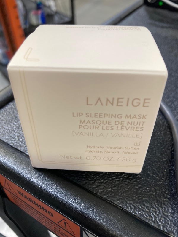 Photo 1 of LANEIGE Lip Sleeping Mask Vanilla: Nourish, Hydrate, Vitamin C, Murumuru & Shea Butter, Antioxidants, Flaky, Dry Lips