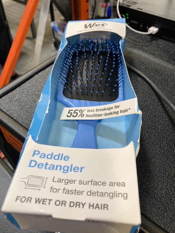 Photo 1 of Wet Brush Paddle Detangler Hair Brush, Sky, Ultra-Soft IntelliFlex Bristles with AquaVent Design, Great For Treatment & Mask Application, Women, Men, Wet, Dry and Damaged Hair