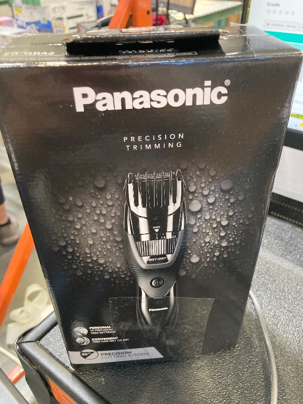 Photo 1 of Panasonic Cordless Men's Beard Trimmer With Precision Dial, Adjustable 19 Length Setting, Rechargeable Battery, Washable - ER-GB42-K (Black)