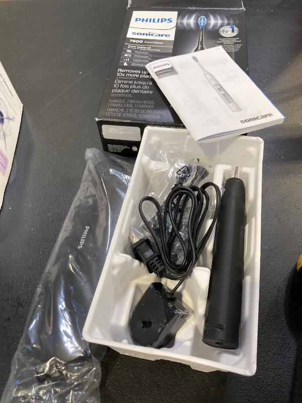 Photo 1 of Philips Sonicare ExpertClean 7500 Black, Rechargeable Electric Power Toothbrush, HX9690/05
