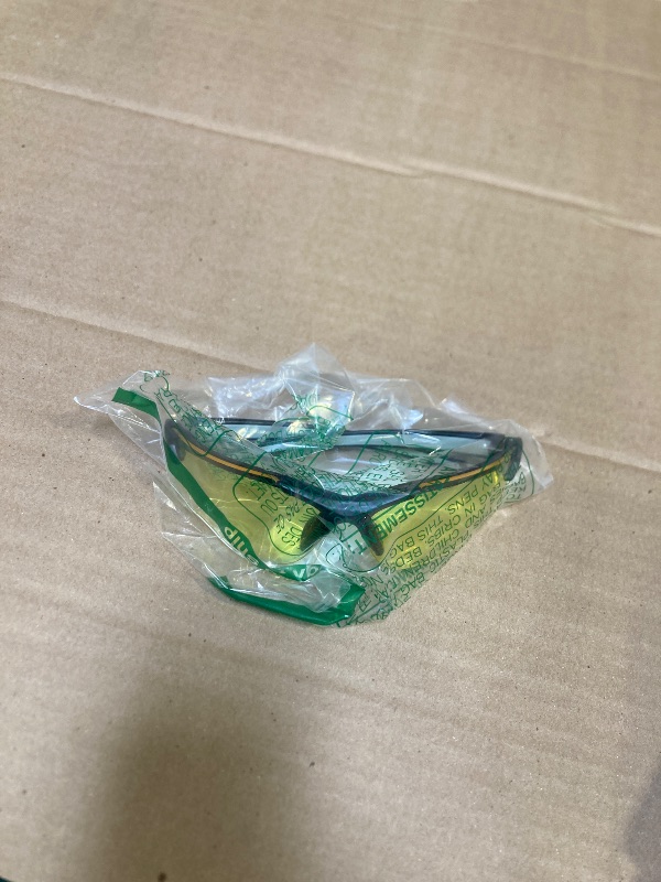 Photo 1 of EDGE Zorge G2 Wrap-Around Safety Glasses, Anti-Scratch, Non-Slip, UV 400, Military Grade, ANSI/ISEA & MCEPS Compliant, 5.04" Wide, Black Frame/Yellow Lens