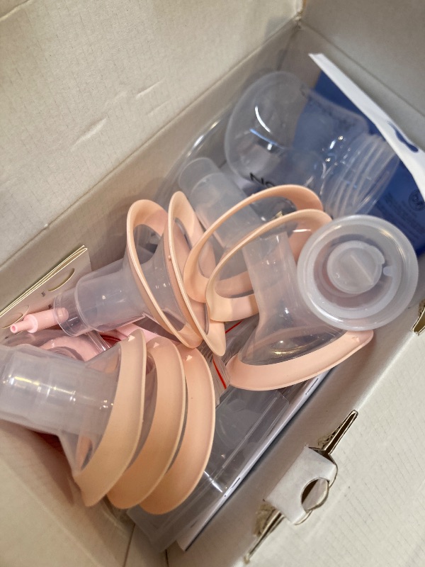 Photo 1 of NCVI Double Electric Breast Pump 8782, Portable Anti-Backflow, with 4 Size Flanges, 4 Modes & 9 Levels, LED Display, 10 Breastmilk Storage Bags, Ultra-Quiet and Pain Free Breast Pumps