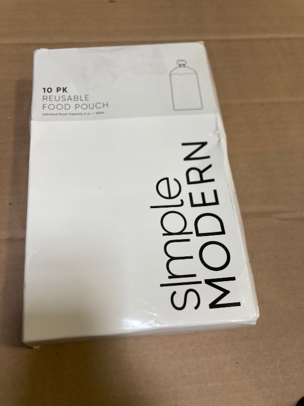 Photo 1 of Simple Modern Reusable Baby Food Pouches for Toddlers | BPA Free Plastic, Food Safe, Freezer Safe | Refillable for Applesauce Yogurt & Puree Squeeze Pouch | 10 pack | 5oz | Assorted