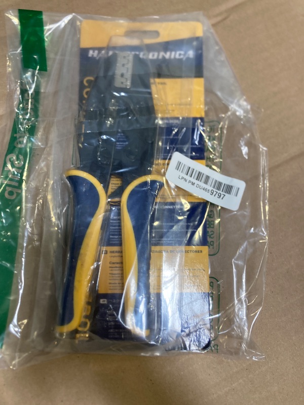 Photo 1 of Haisstronica Crimping Tool for Non-Insulated Open Barrel Terminals Receptacles,AWG 20-10 Ratchet Wire Crimper Tool,Wire Terminal Crimper HS-5327