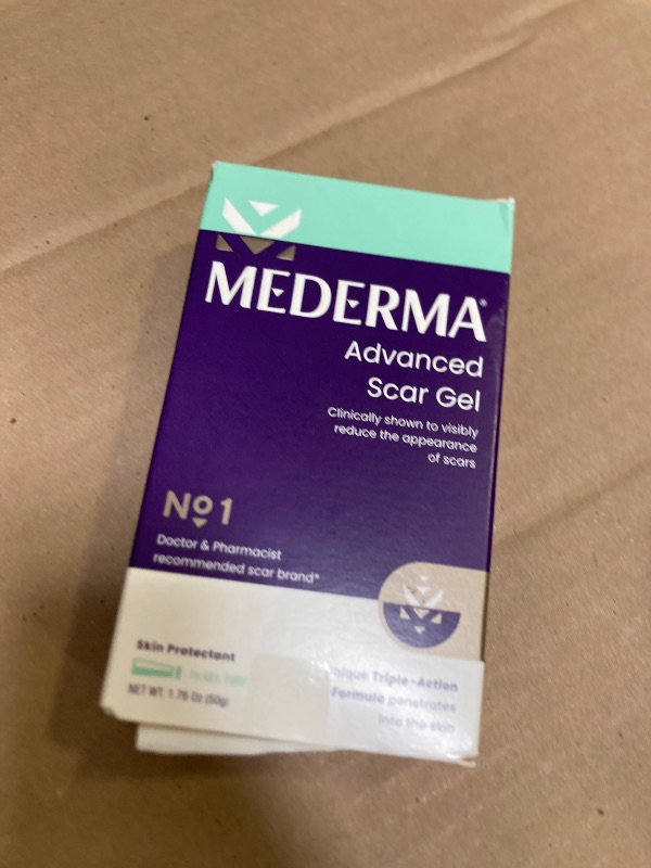 Photo 1 of Mederma Advanced Scar Gel, Treats Old and New Scars, Reduces the Appearance of Scars from Acne, Stitches, Burns and More, 50 Grams