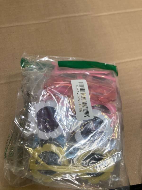 Photo 1 of 12 Pairs Kids Round Flower Sunglasses Flower Shaped Sunglasses Cute Outdoor Sunglasses Eyewear for Kids(Bright Colors)
