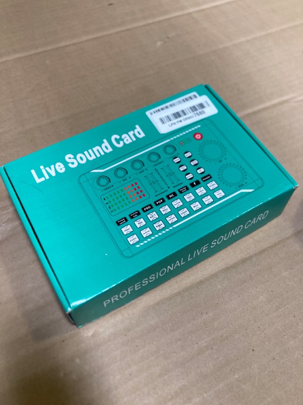 Photo 1 of Professional Audio Mixer, SINWE Live Sound Card and Audio Interface with DJ Mixer Effects and Voice Changer,Podcast Production Studio Equipment, Prefect for Streaming/Podcasting/Gaming